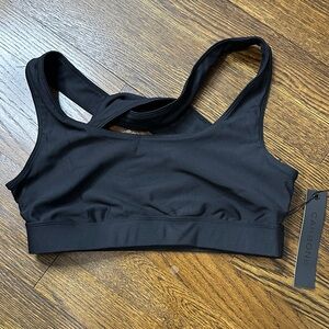 NWT Carbon38 Black Sports Bra - Size Medium
